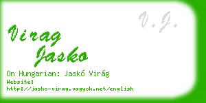 virag jasko business card